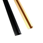 Profil Aluminiu, tip H, pentru imbinarea panourilor cristal carbon 295 cm