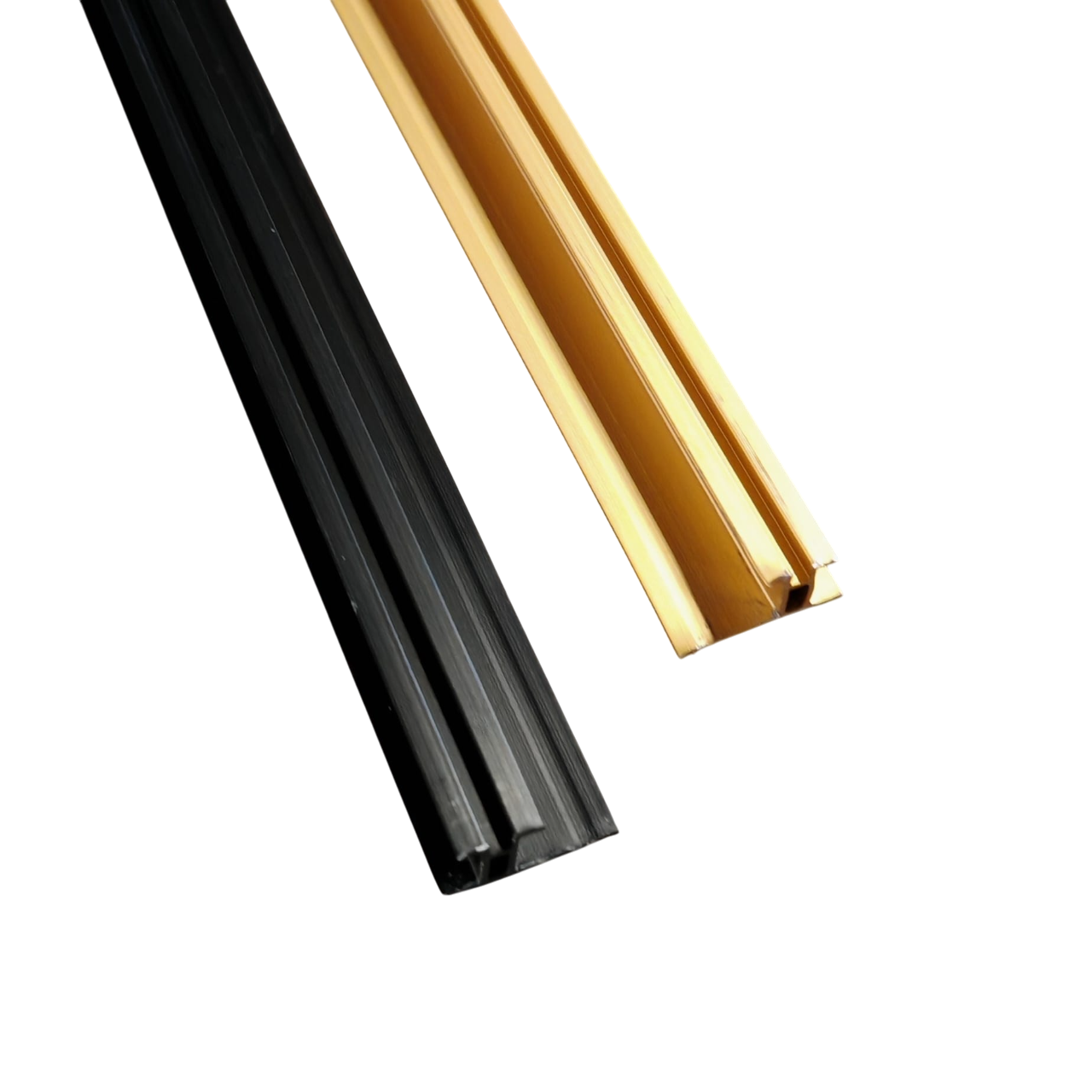 profil aluminu imbinare cu canal Profil Aluminiu, cu canel, pentru imbinarea panourilor cristal carbon - imagine 1