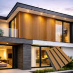 Riflaj Decorativ Exterior Wpc Co-extrudat Teak Negru 219x26x2900mm