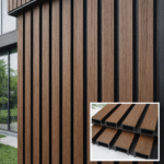 Riflaj Decorativ Exterior Wpc Co-extrudat  Nuc İnchis Negru 219x26x2900mm