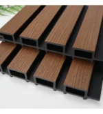 Riflaj Decorativ Exterior Wpc Co-extrudat  Nuc İnchis Negru 219x26x2900mm - imagine 4
