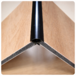 Profil Aluminiu, colt exterior, pentru imbinarea panourilor cristal carbon, 295 cm - imagine 3