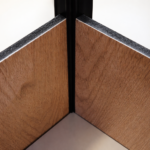 Profil Aluminiu, colt interior, pentru imbinarea panourilor cristal carbon, 295 cm - imagine 2