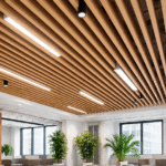 Tavan Suspendat Metalic tip Lamele Baffle Sistem H90x50mm 0.7mm