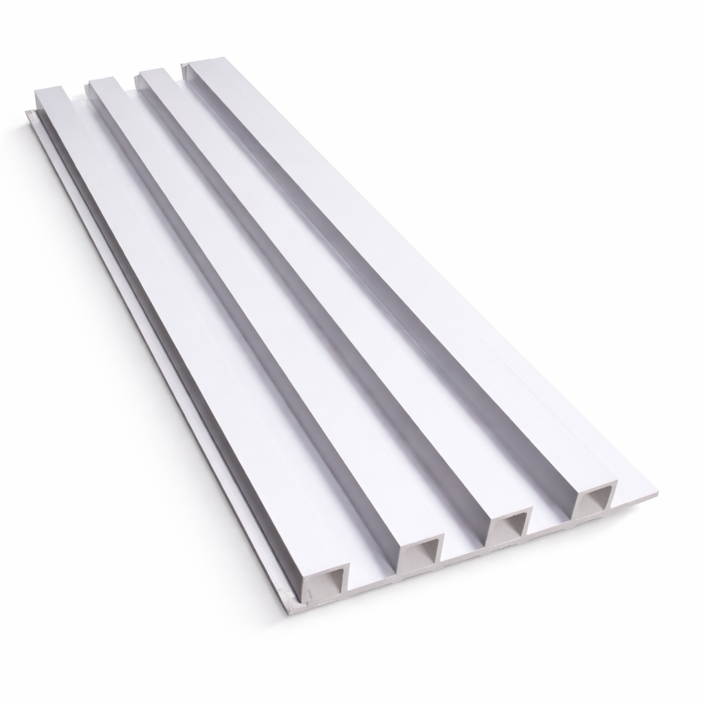 riflaj decorativ pvc gri deschis Riflaj Decorativ PVC, 169x24x2900 mm, Gri Deschis - imagine 1