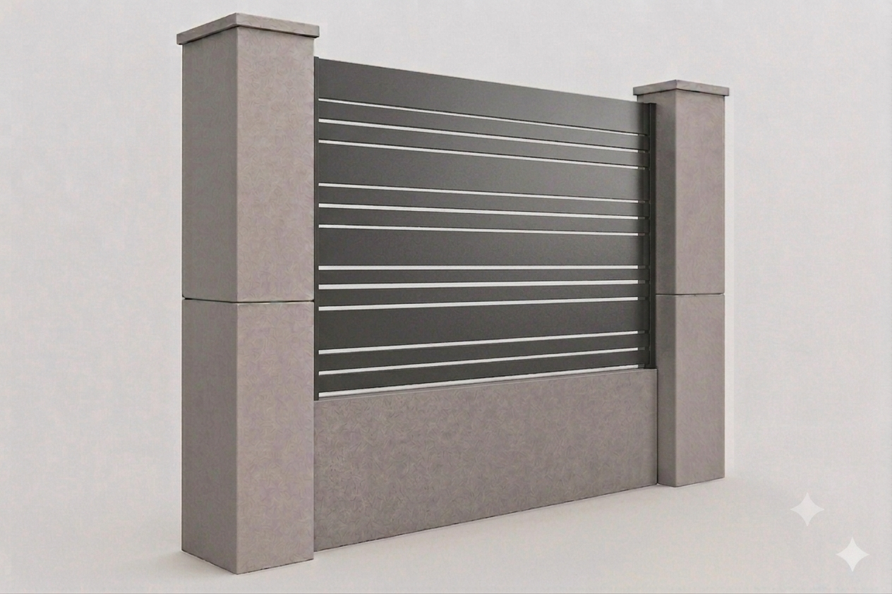 Gard aluminiu model Nova Set Gard din Aluminiu Model Nova - imagine 1